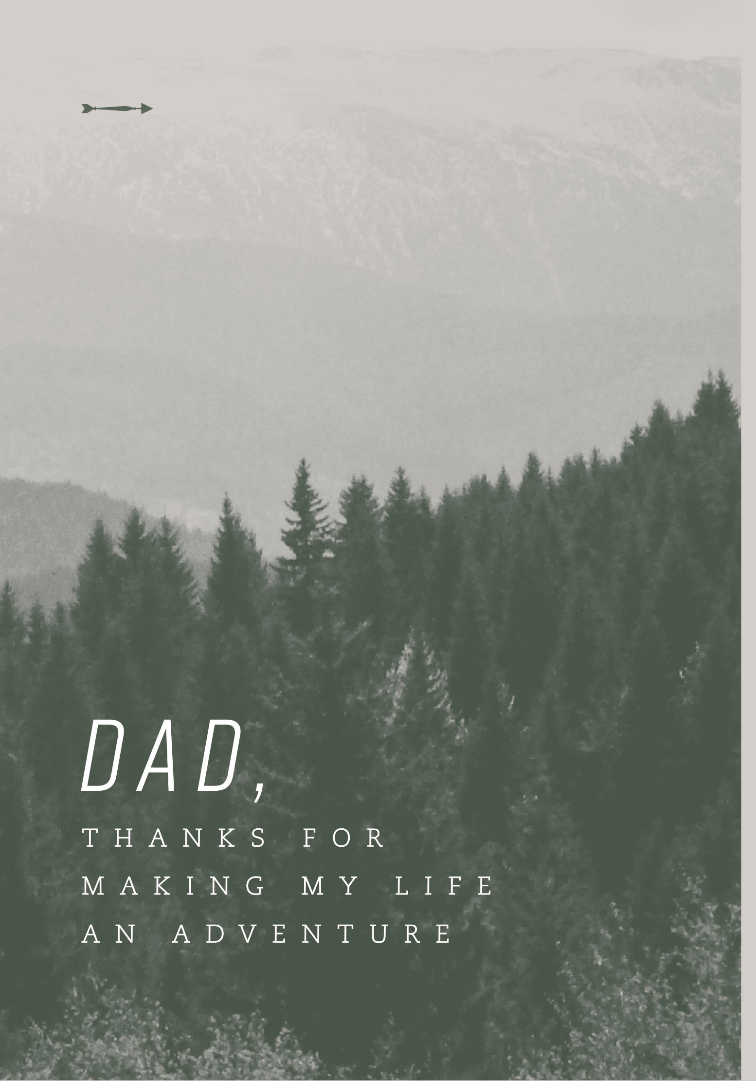 Greeting Card - Adventurous Dad